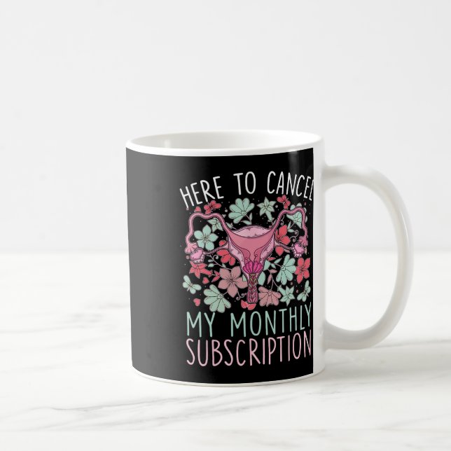 To Cancel My Monthly Subscription Hysterectomy  Coffee Mug (Right)