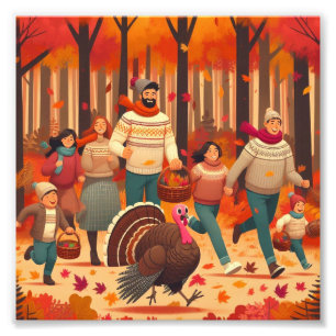 To catch a turkey photo print