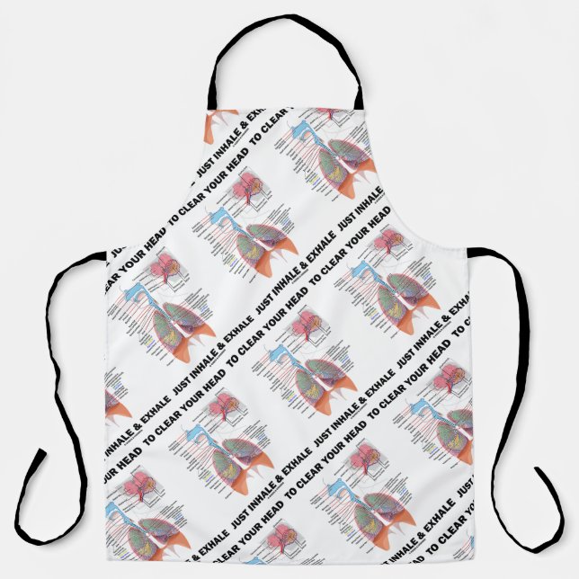 To Clear Your Head Just Inhale & Exhale Respire Apron (Front)