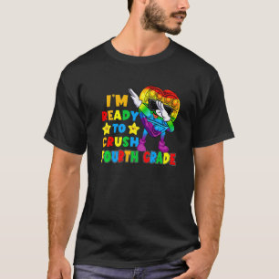 To Crush Fourth Grade Pop It Fidget Toy First Day T-Shirt