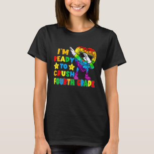 To Crush Fourth Grade Pop It Fidget Toy First Day T-Shirt
