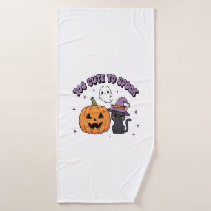 To Cute to Spook Halloween Bath Towel