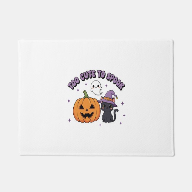 To Cute to Spook Halloween Doormat (Front)