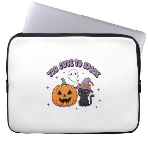 To Cute to Spook Halloween Laptop Sleeve