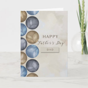 To Dad Happy Father's Day Circles  Card