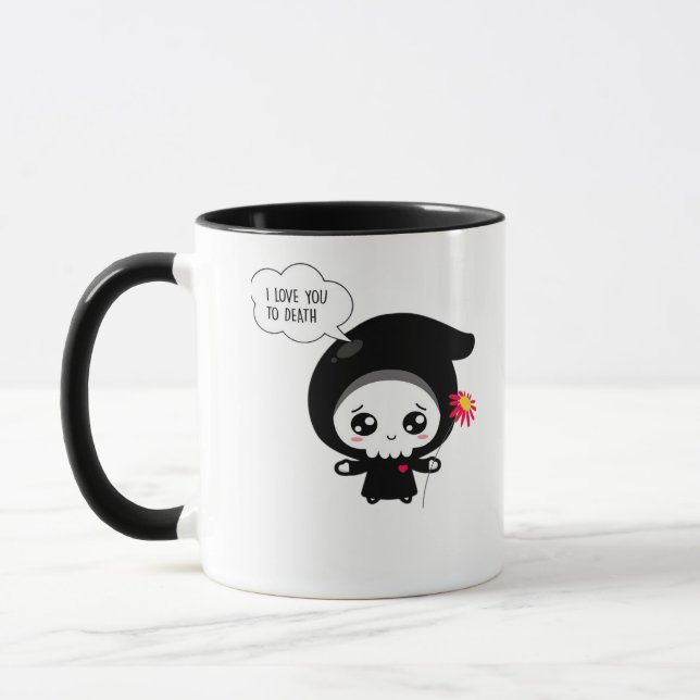 To Death - Funny Valentines Day Classic Mug (Left)