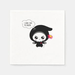 To Death - Funny Valentines Day Classic Napkin