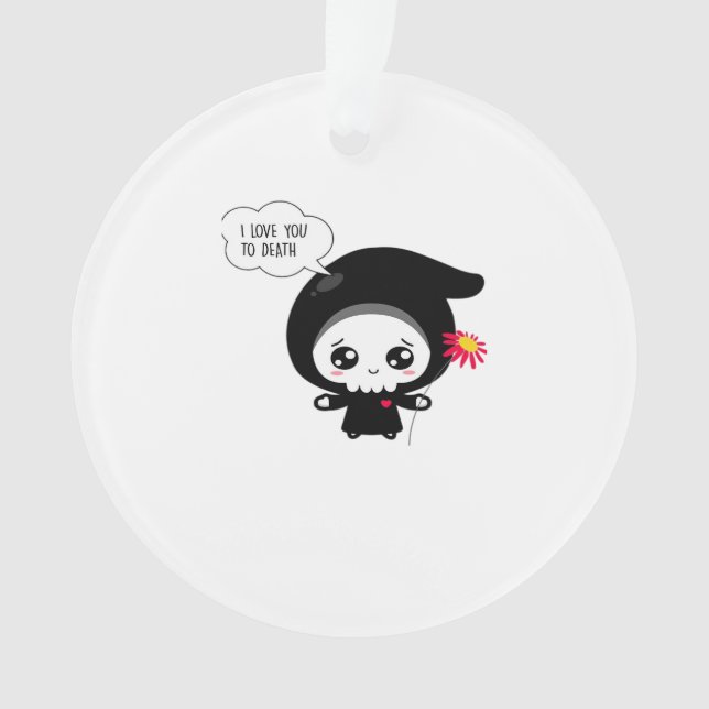 To Death - Funny Valentines Day Classic Ornament (Front)