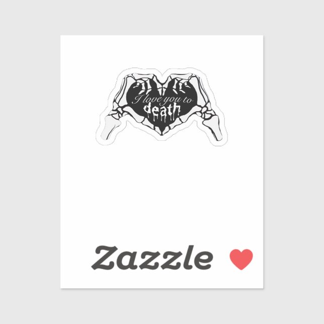 To Death  - Skeleton Hand Heart (Sheet)