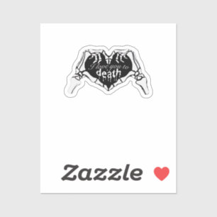 To Death Skeleton Hand Heart Classic Design
