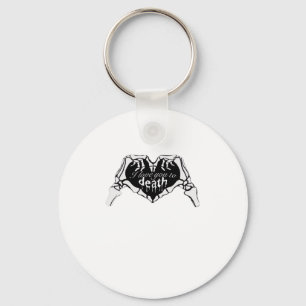 To Death  - Skeleton Hand Heart Key Ring