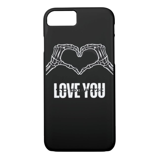 To Death - Skeleton Heart Hands Classic Case-Mate iPhone Case (Back)