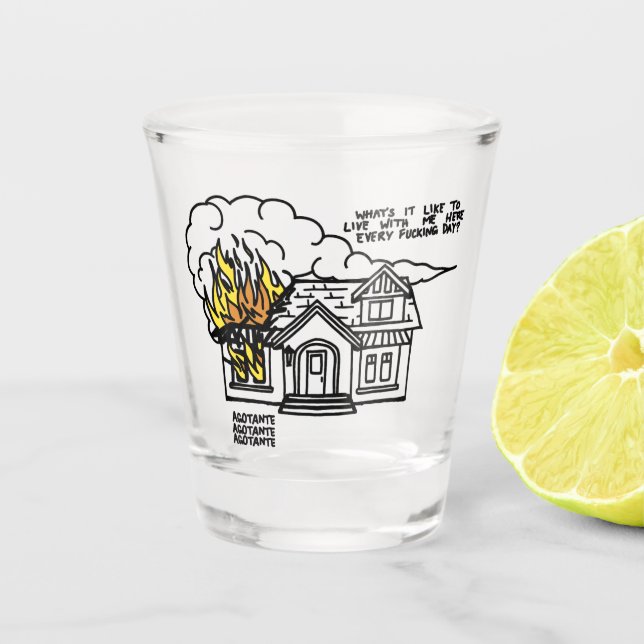 To Death's Heart Shot Glass (Front)