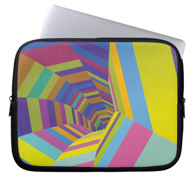 To disappear in colour laptop sleeve (Front)