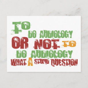 To Do Audiology Postcard