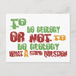 To Do Geology Postcard