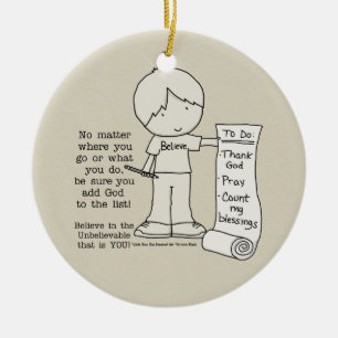 To Do List Ceramic Tree Decoration