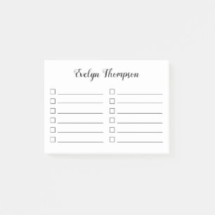 To Do List Check Box Post-it Notes