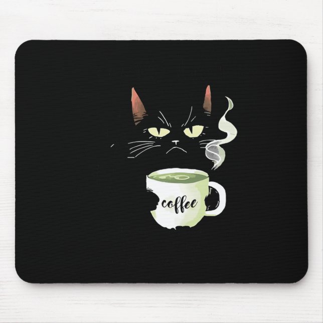 To-do List Drink Coffee Stay Awake Repeat Black Ca Mouse Mat (Front)