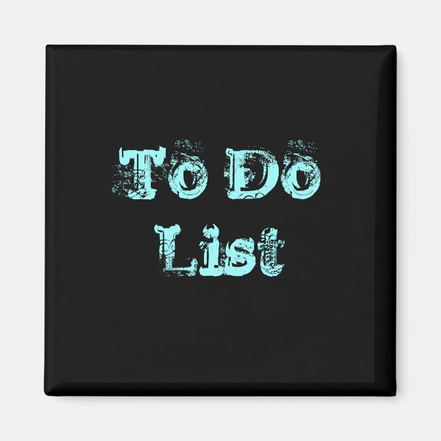 To Do List Magnet (Front)