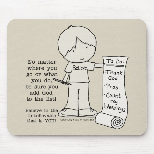 To Do List Mouse Mat (Front)
