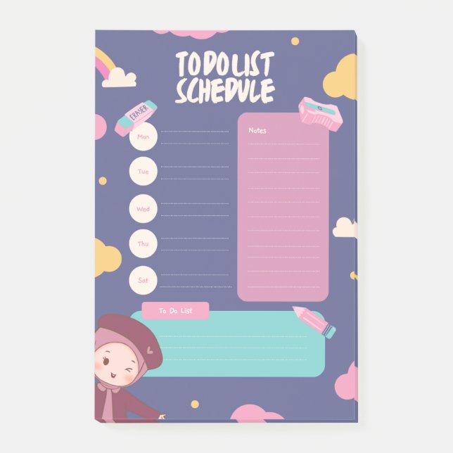 To do list note pad (Front)