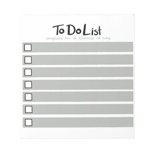 To Do List Notepad (Front)