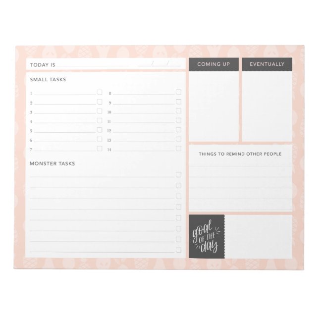 To-do List Notepad for the Micromanager (Front)