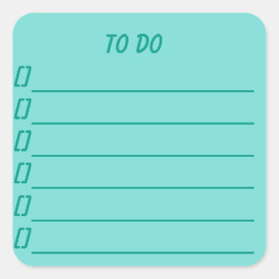 To Do List Planner Sticker