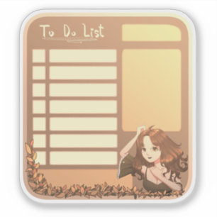 To do list planner sticker cute vintage scrapbook