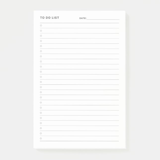 To Do List Post-It Notes (Front)