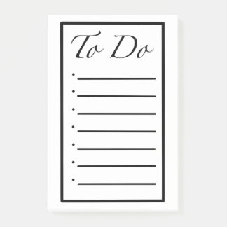 To Do List Post it Notes