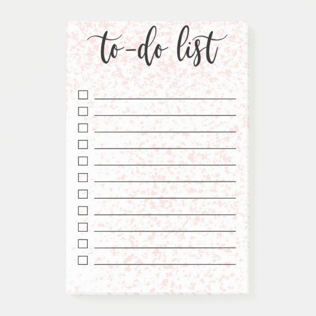to do list post it notes (Front)