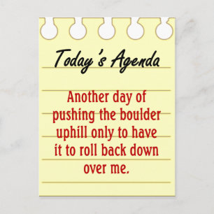 To Do List Postcard