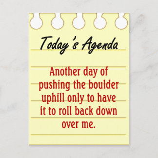 To Do List Postcard