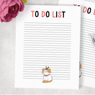 To Do List Tribal Kitty Notepad