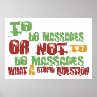 To Do Massages Poster