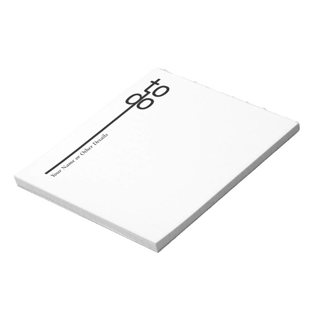 To Do Personalised Notepad (Rotated)