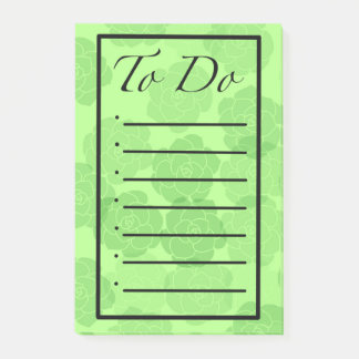 To Do Rounded Succulents Post-it Notes