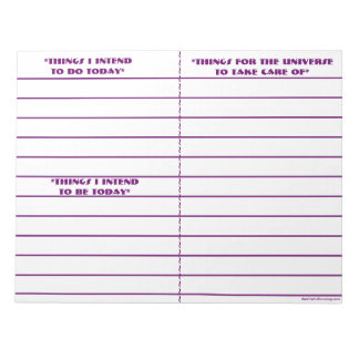 "To Do, To Be, To Manifest" Notepad (Purple)