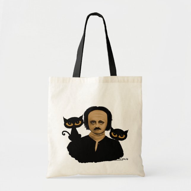 to edgar they allan poe tote bag (Front)