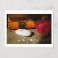 To err is human. Errare Humanum Est. Latin. 