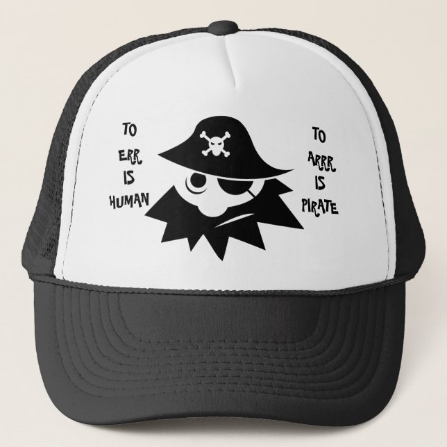 TO ERR IS HUMAN TO ARRR IS PIRATE Cap (Front)
