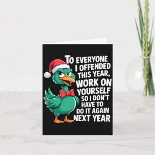 To Everyone I Offended This Year Funny Sarcastic H Card