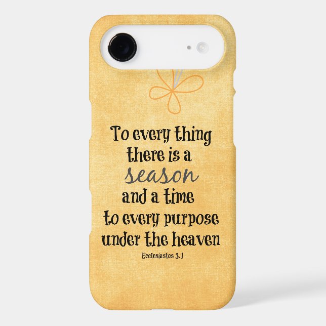 To everything there is a season Bible Verse Case-Mate iPhone Case (Back)