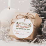 To/from Vintage Type Holly Berry Christmas Gifting Favour Tags<br><div class="desc">Elevate your gift wrapping supplies this holiday season to the next level with this bright and festive gift tag. Featuring my original hand-drawn winter foliage in vibrant colours paired with sweet,  whimsical typography.</div>