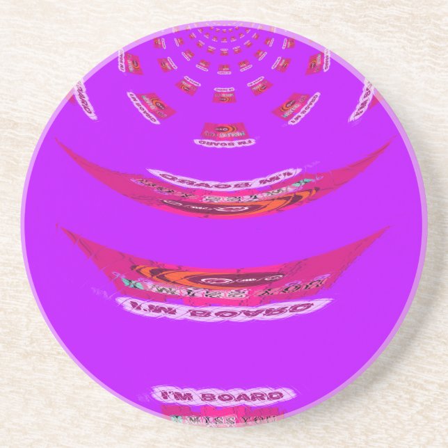 To Funny I Miss You I am Bored Coaster (Front)