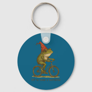 To Funny Off Cause Kerfuffle Frog Weirdcore Key Ring