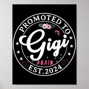 To Gigi Again Est 2024 Pregnancy Announcement Poster