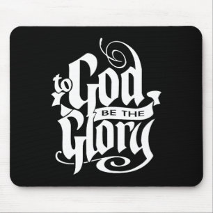 To God Be The Glory Jesus Christian Christmas Mouse Mat